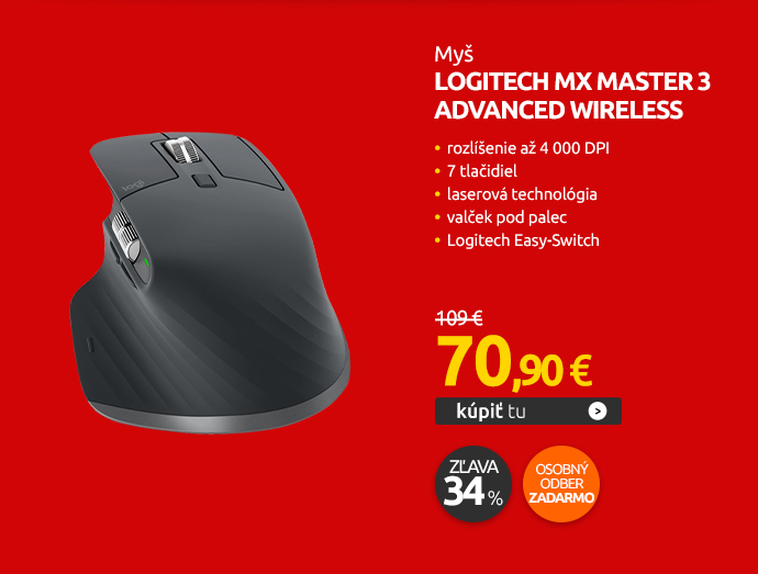 Myš Logitech MX Master 3 Advanced Wireless