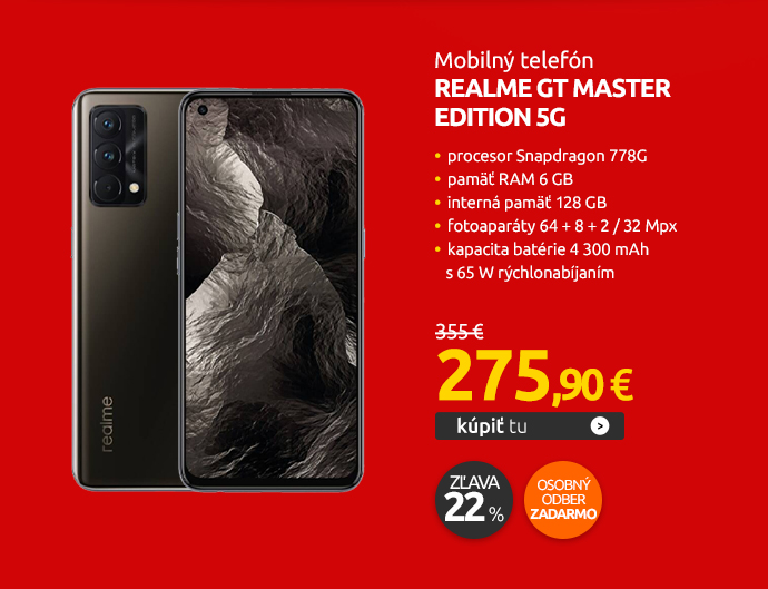 Mobilný telefón realme GT Master Edition 5G