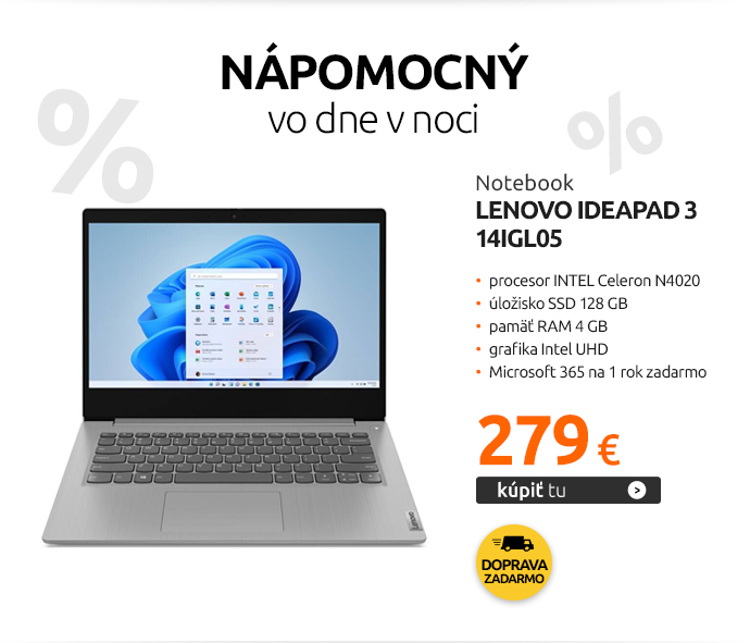 Notebook Lenovo IdeaPad 3 14IGL05