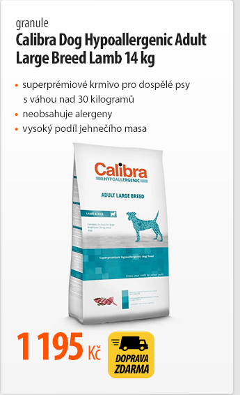 Granule Calibra Dog Hypoallergenic Adult Large Breed Lamb 14kg