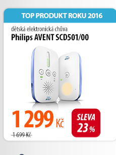 Dětská elektronická chůva Philips AVENT SCD501/00 bílá/modrá
