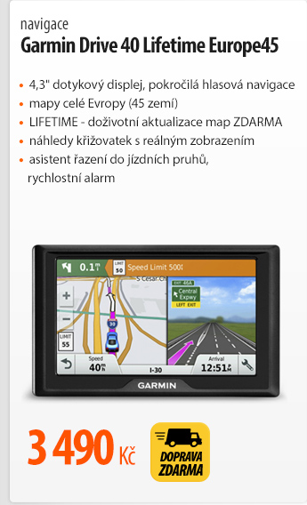 navigace Garmin Drive 40 Lifetime Europe45