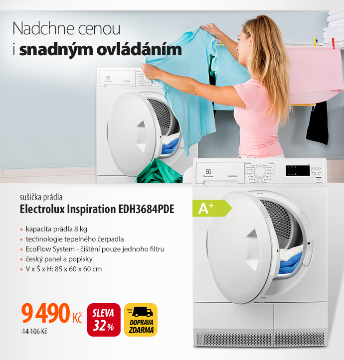 Sušička prádla Electrolux Inspiration EDH3684PDE
