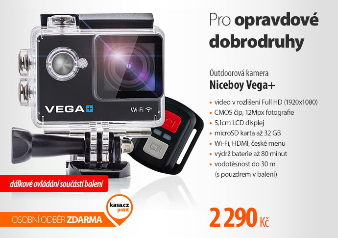 Outdoorová kamera Niceboy Vega + Remote dálkové ovládání