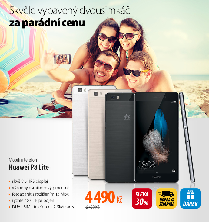 Mobilní telefon Huawei P8 Lite