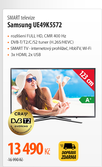 SMART televize Samsung UE49K5572