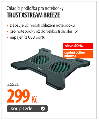 Chladící podložka pro notebooky Trust Xstream Breeze
