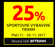 25 % Sportovní vybavení Trimm