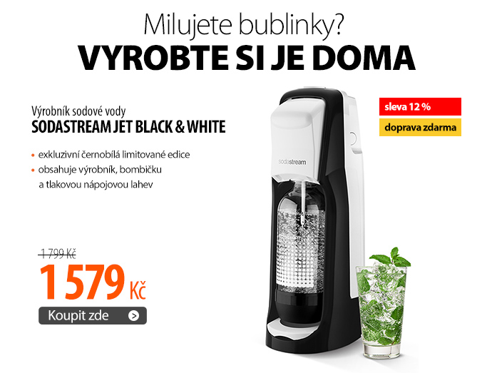 Výrobník sodové vody SodaStream JET Black & White