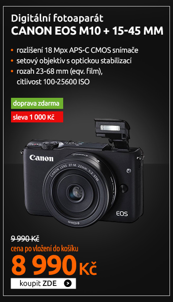 Canon EOS M10 + 15-45mm černý